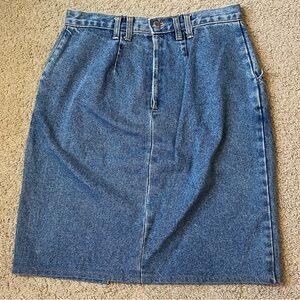 Vintage No Excuses Jeans Denim Skirt Women's Size 11/12 90s Y2K Sexy Tough